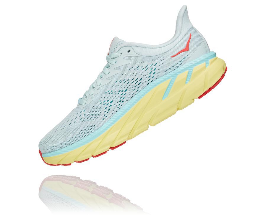 Hoka One One Clifton 7 Löparskor Dam - Blå - VUFIE-5817